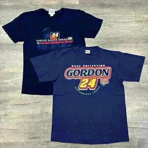 Lot Of 2 Y2K Jeff Gordon Racing T Shirt Chase Authentics Winners Circle Sz Large
